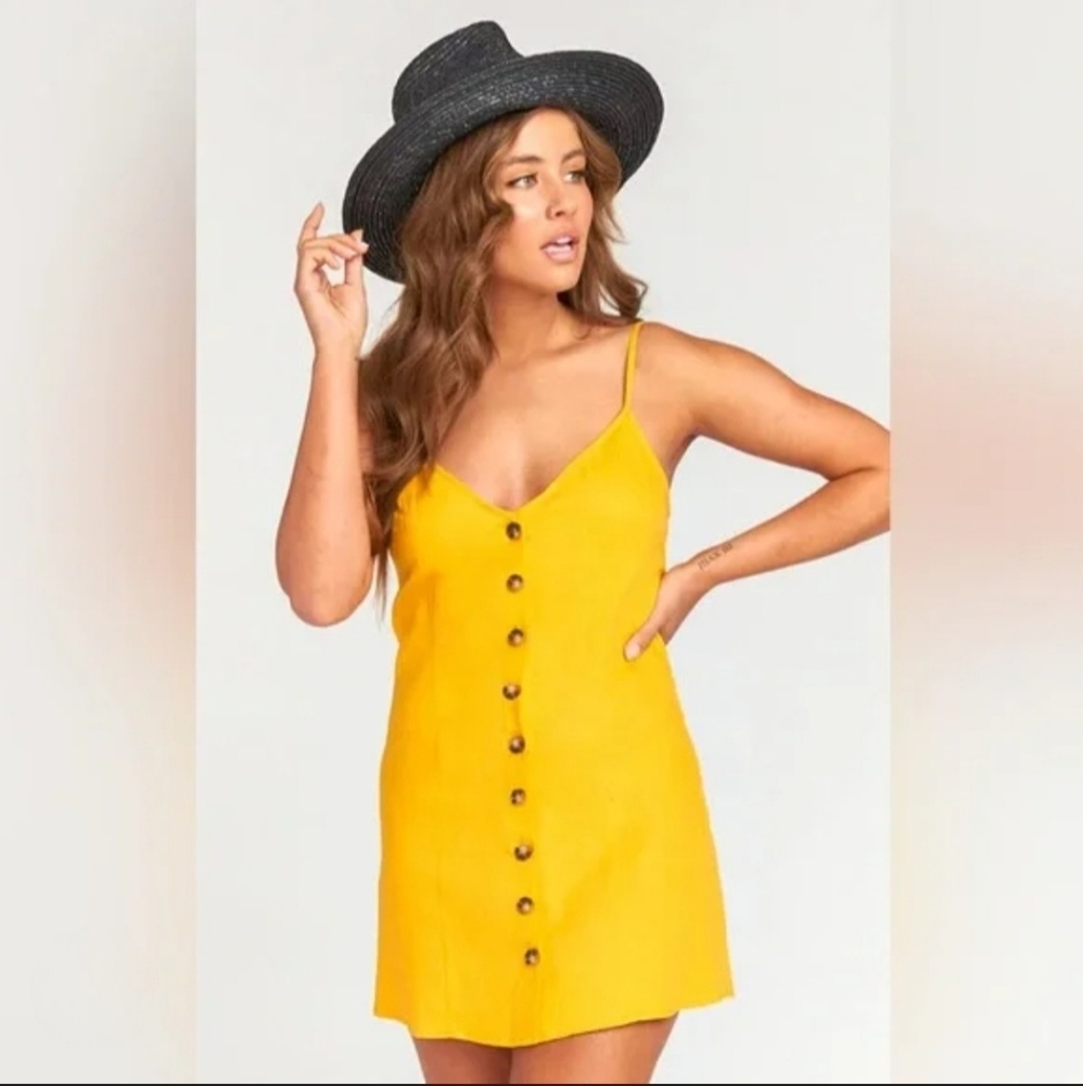 SMYM NWOT Remington Button Front Mini Dress L
